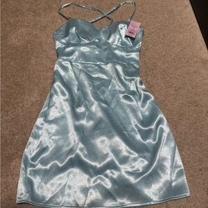 Wild fable satin corset dress